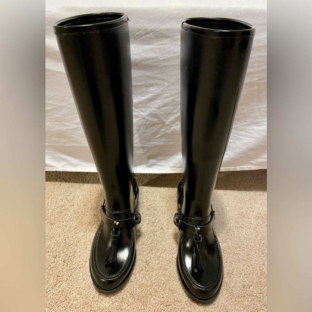 Salvatore Ferragamo Clark Knee High Rain Boot size 8